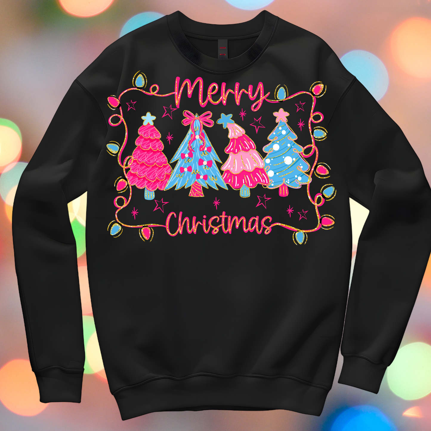 preppy merry Christmas DTF Transfer (fabrics only)