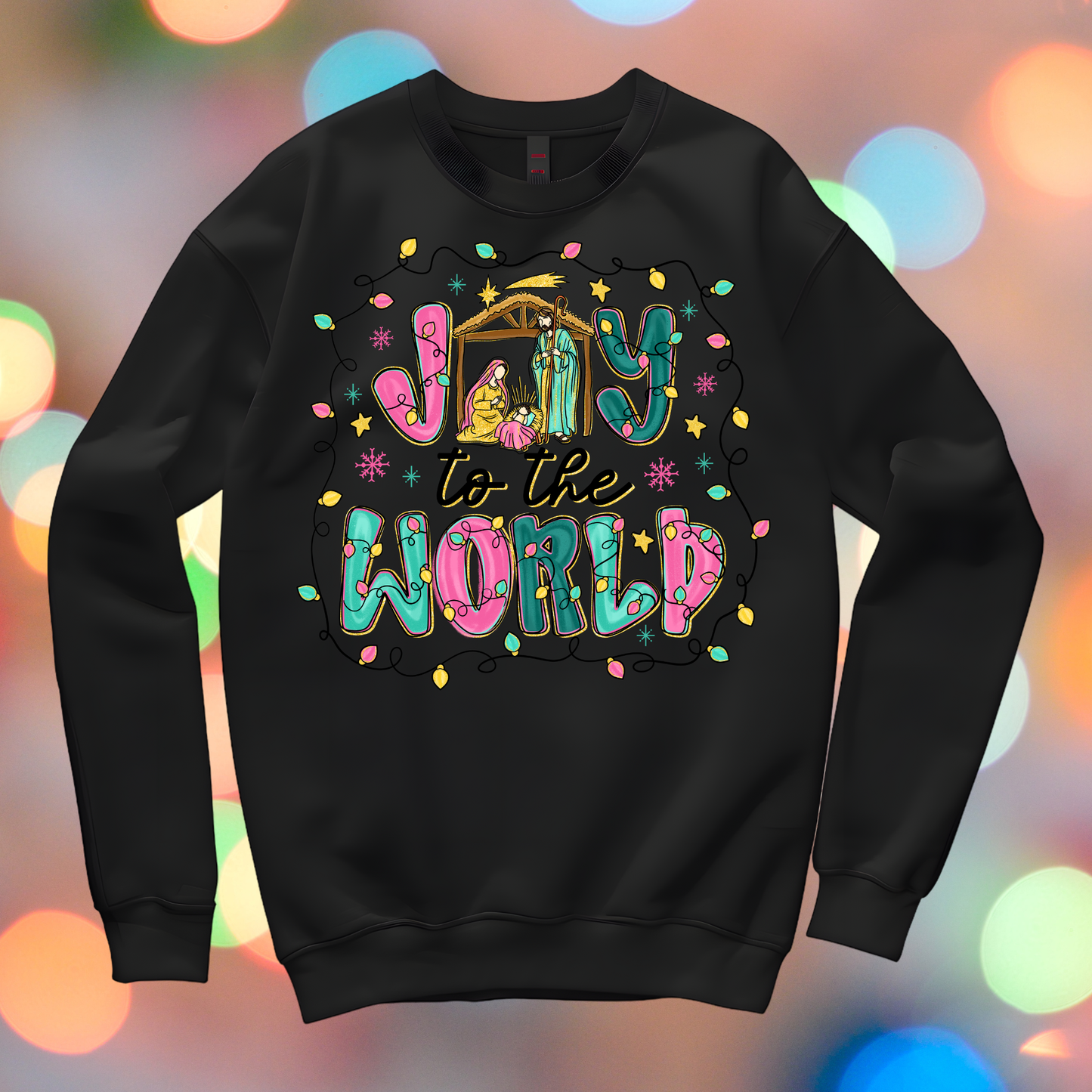 Joy to the World (1) DTF Transfer (fabrics only)