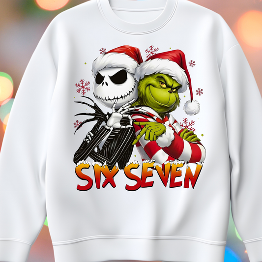 Six seven Christmas DTF Transfer (fabrics only)