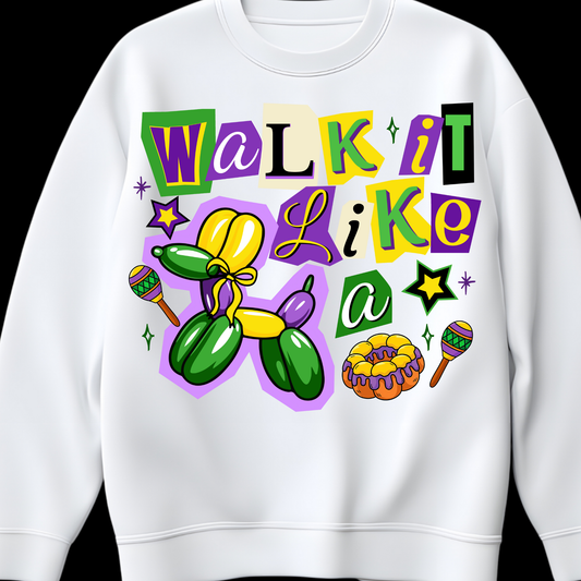 Scrapbook Walk it Like a Dog DTF Transfer