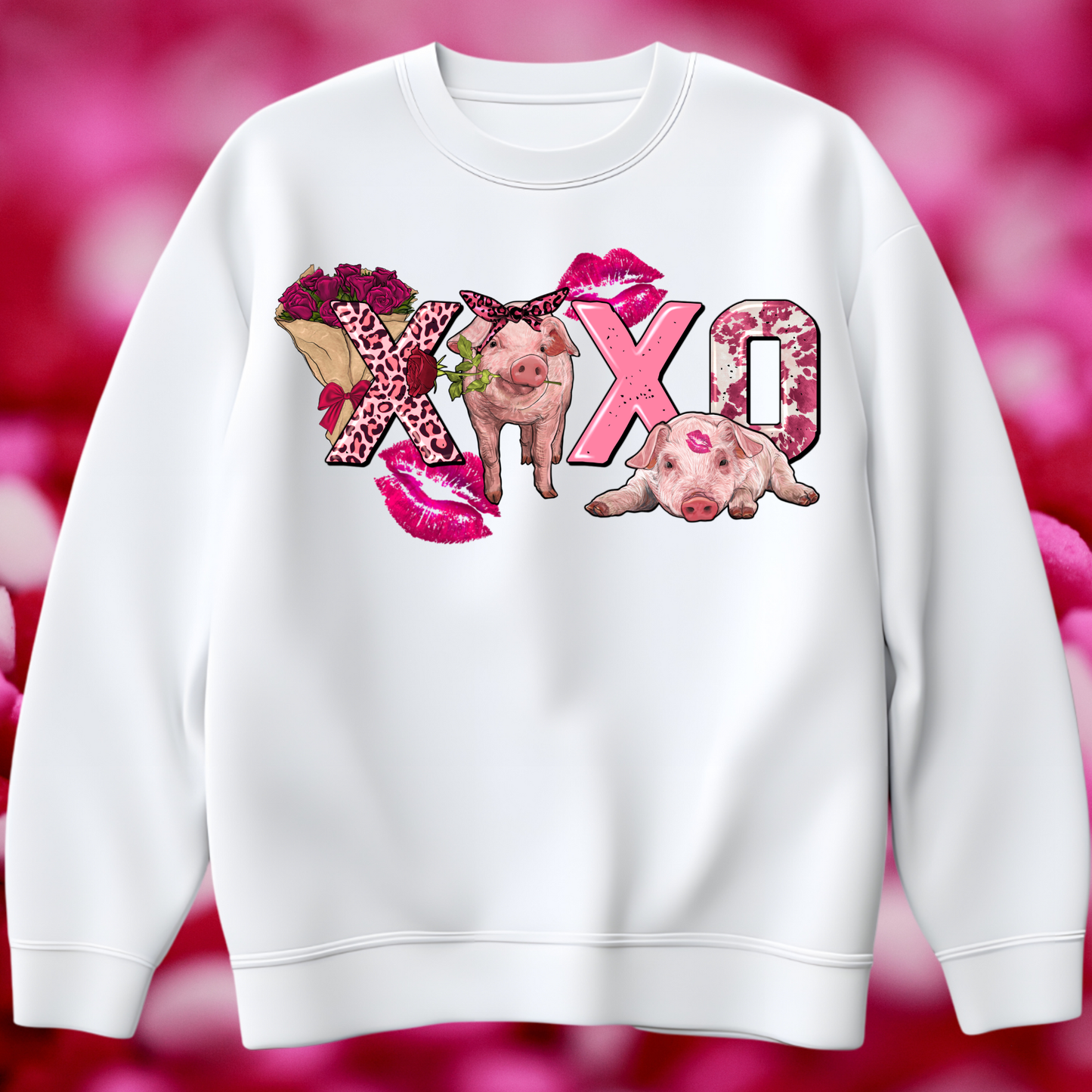 Valentines Day Pig DTF Transfer