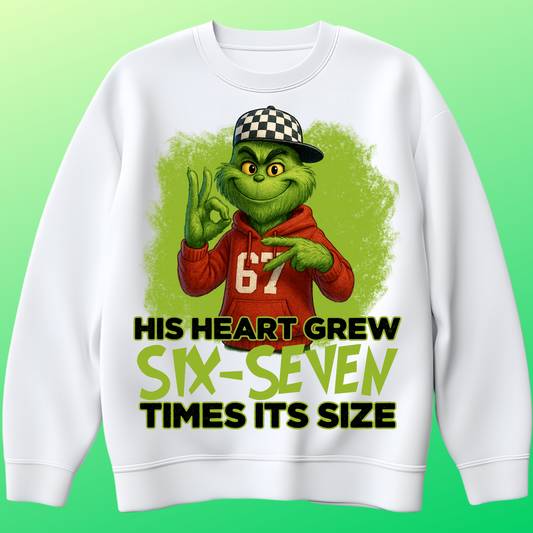 Grinch six seven  DTF Transfer