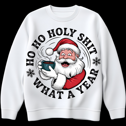 HoHoHo Holy Shit What a year DTF Transfer