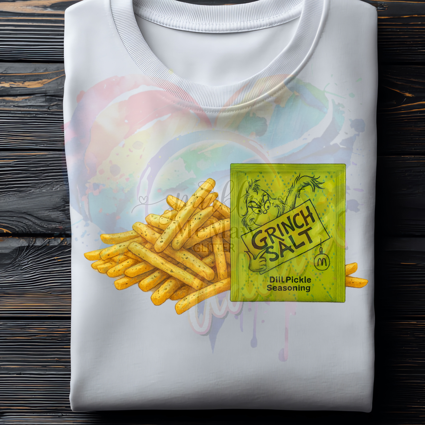Grinch fries DTF Transfer
