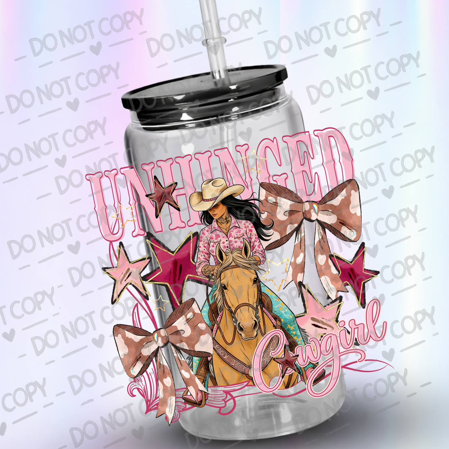 Unhinged uv dtf decal