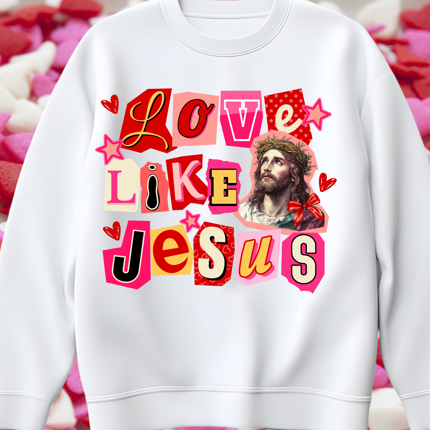 Love Like Jesus dtf transfer
