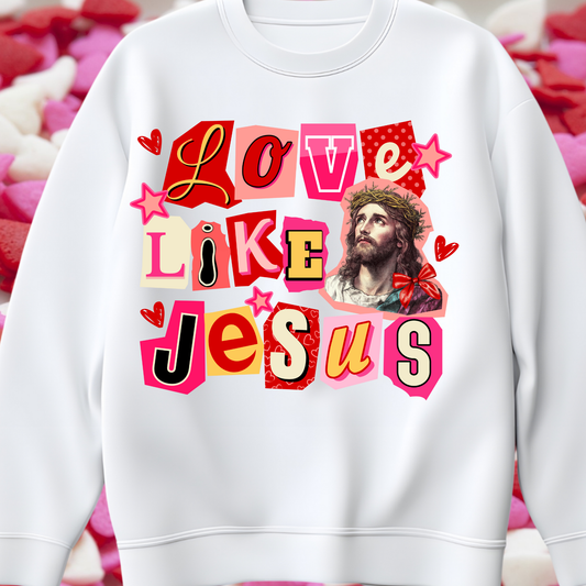 Love Like Jesus dtf transfer