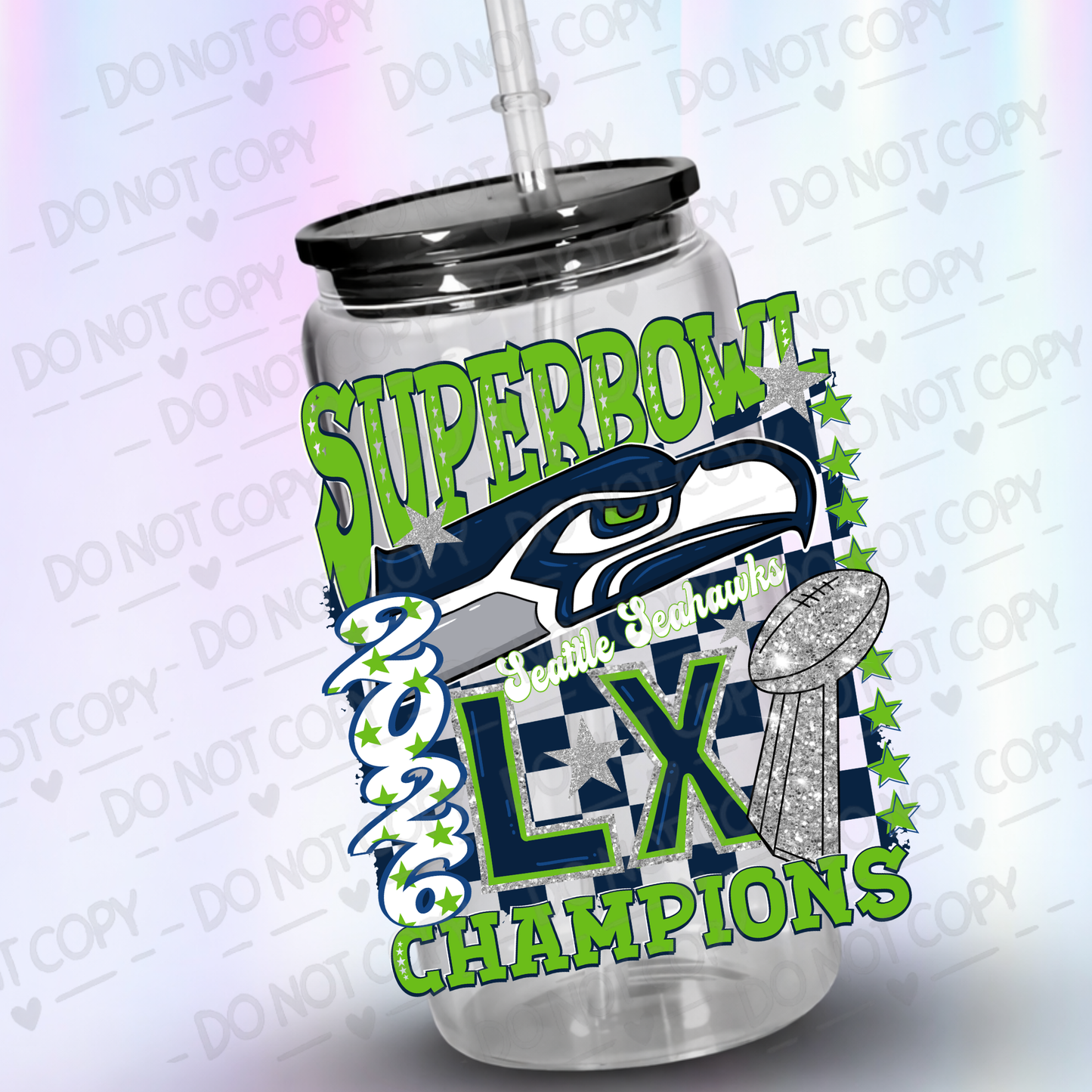 super Bowl UV DTF Decal