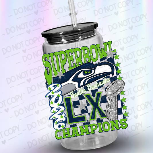 super Bowl UV DTF Decal