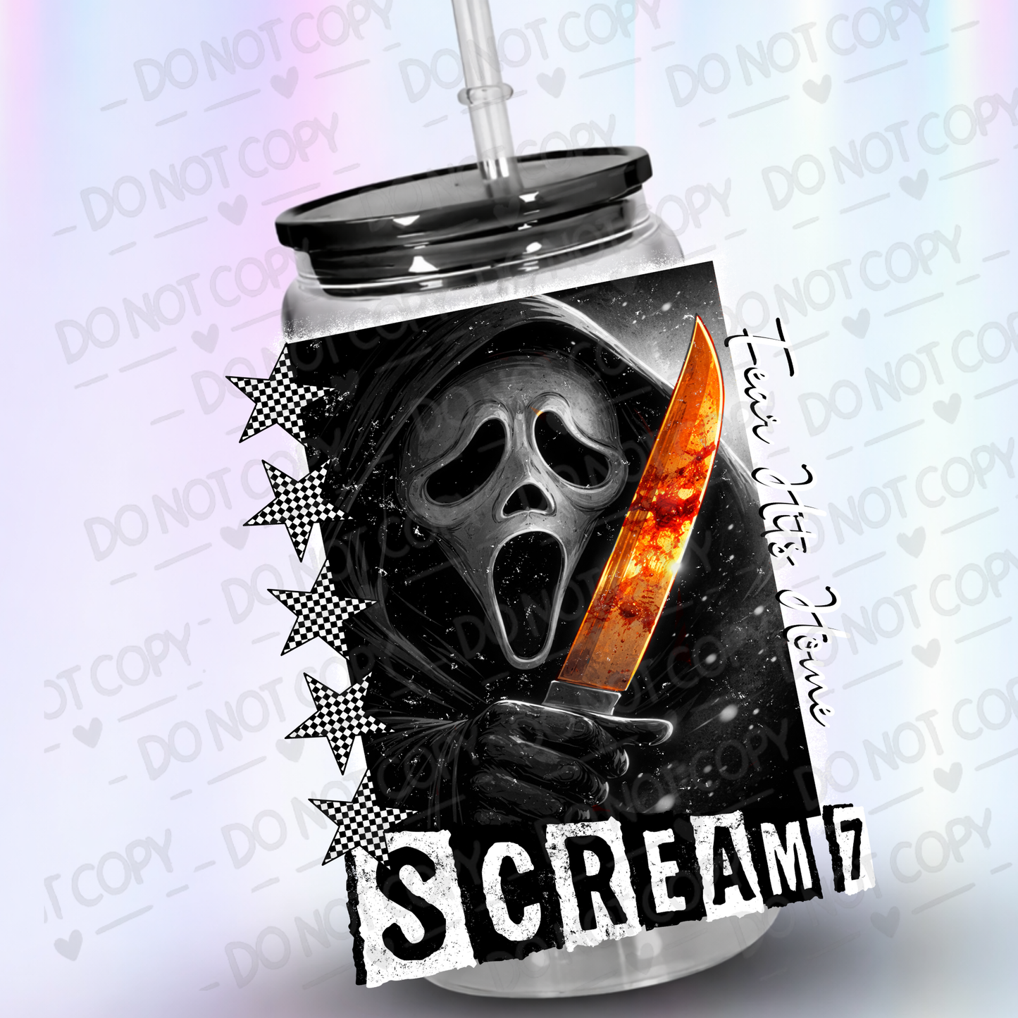 Scream UV DTF Decal