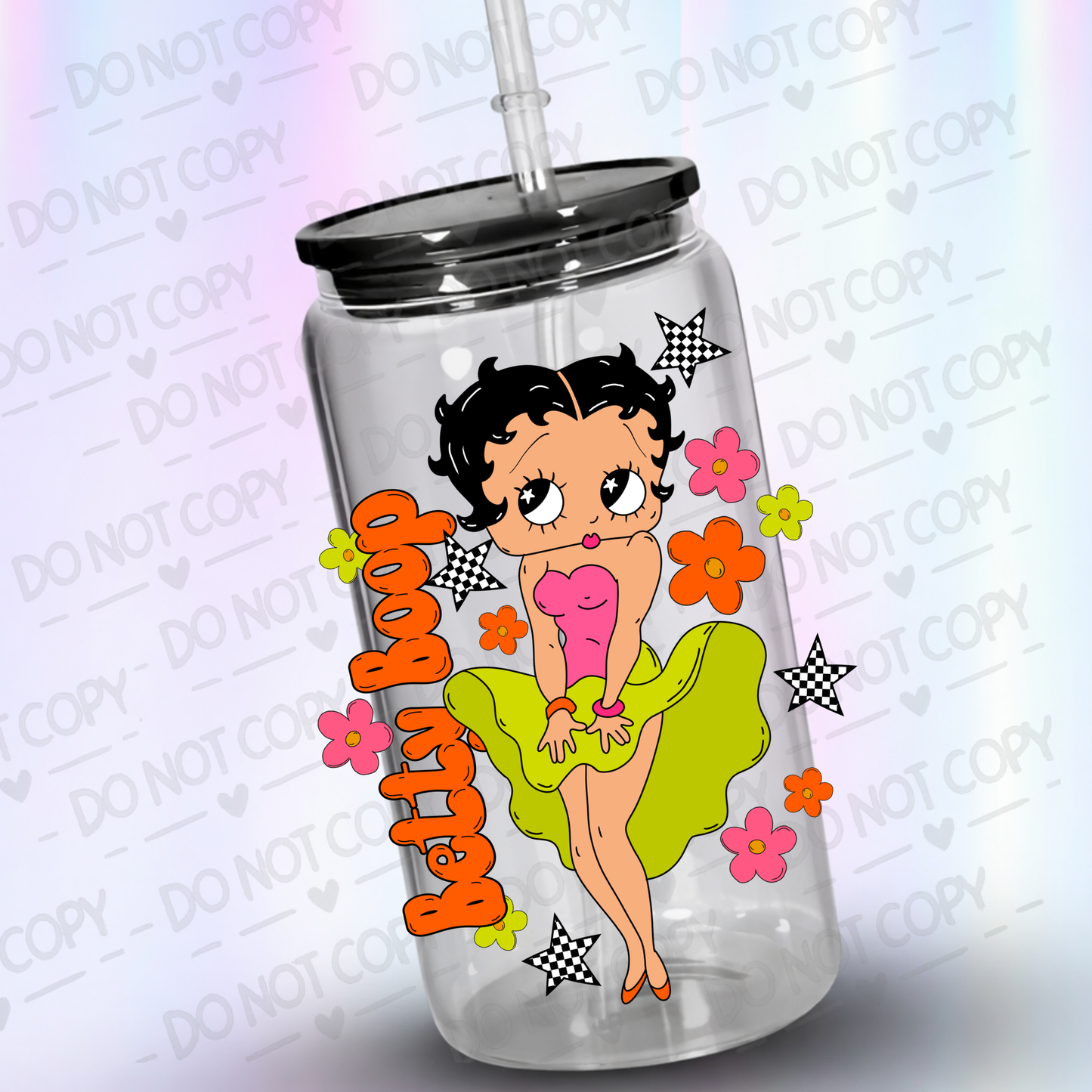 Beautiful lady UV DTF Decal