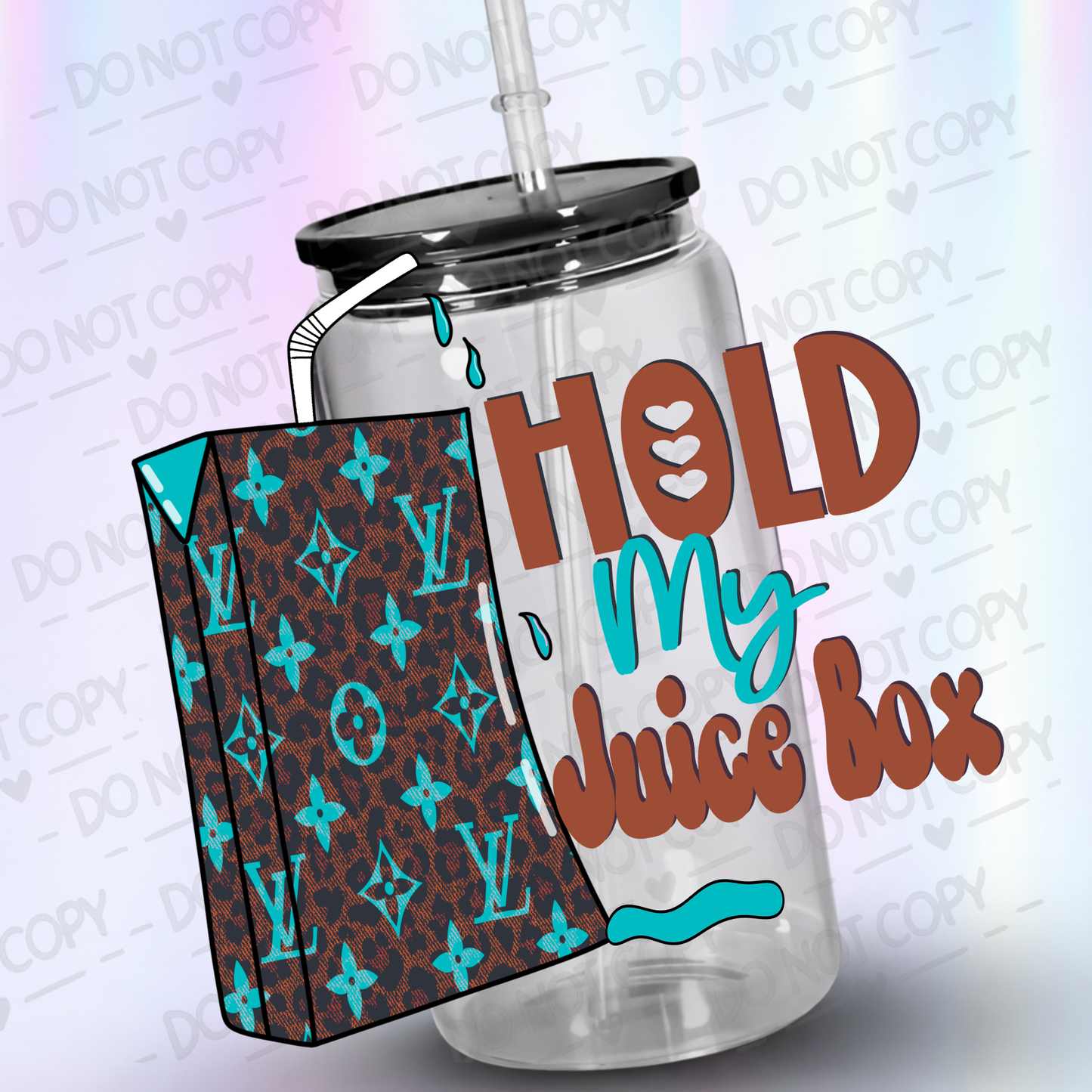 Hold my juice box 6 UV DTF Decal