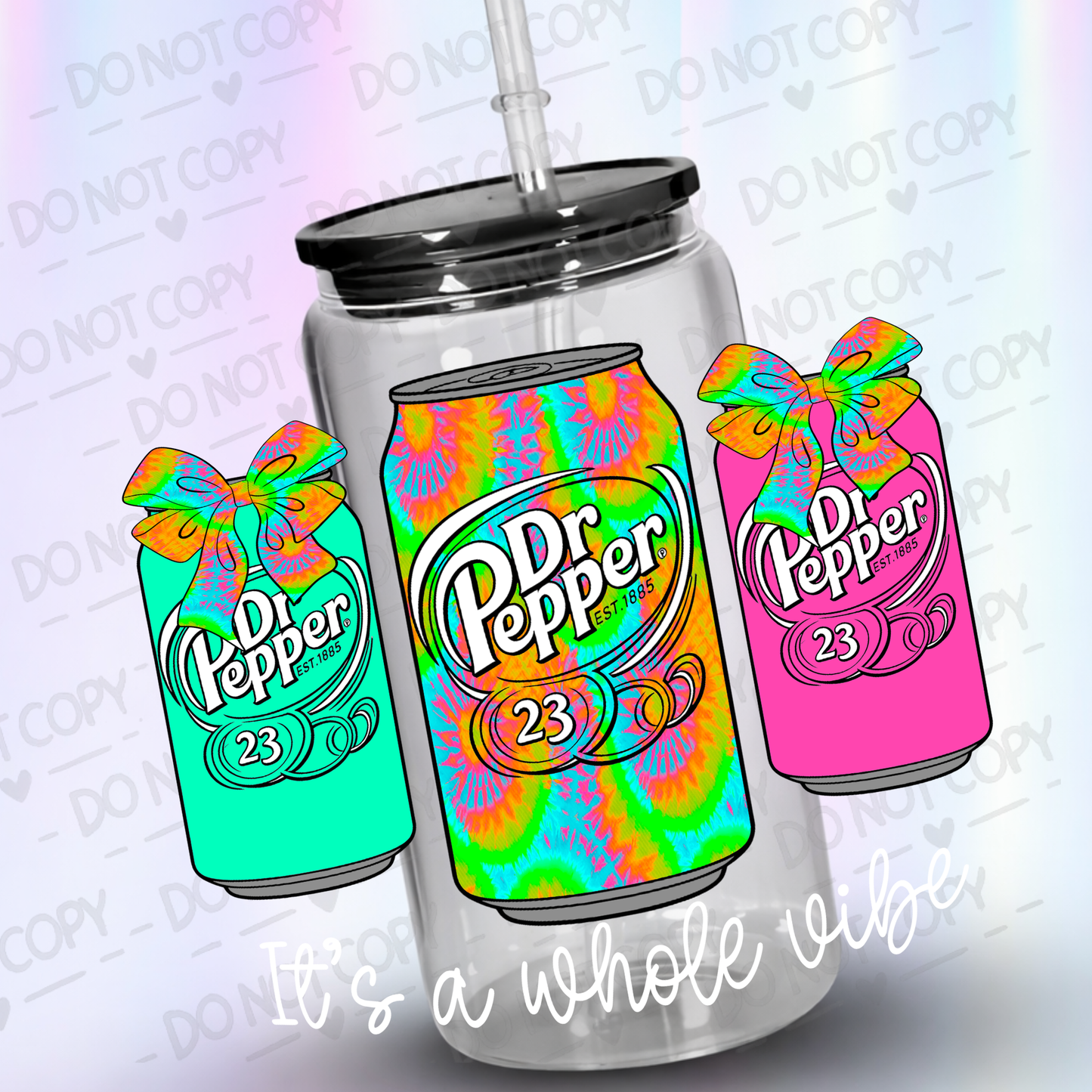 A Whole vibe UV DTF Decal