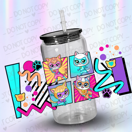 Super Kitties  16 oz wrap