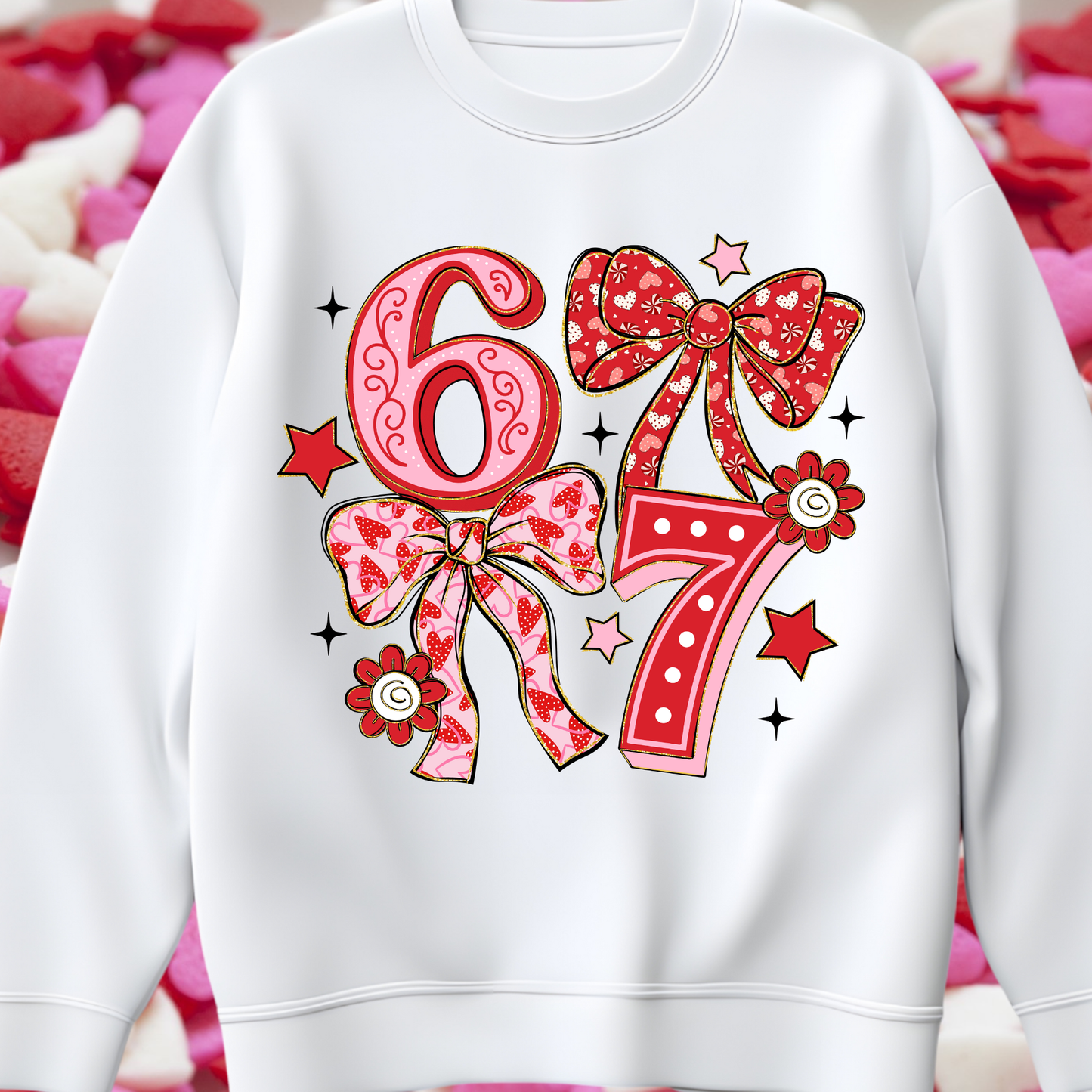 67 Valentine Coquette dtf transfer