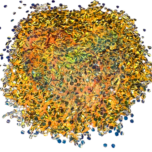 Tangerine Chunky Bubble  Glitter Mix