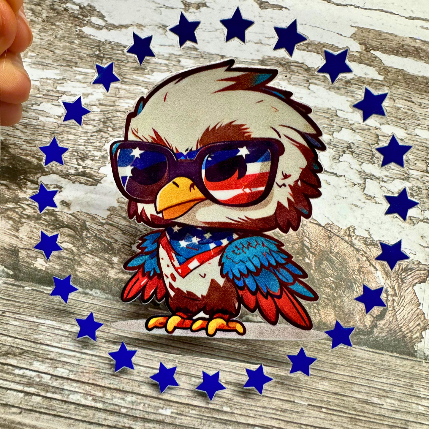 Merica #2 UV DTF Decal 4 x 4 inches
