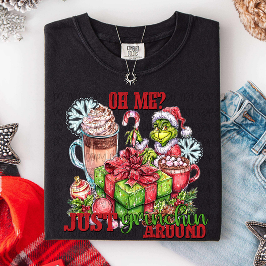 G r i n c h i n Ready to Press DTF Transfer (Fabrics only)