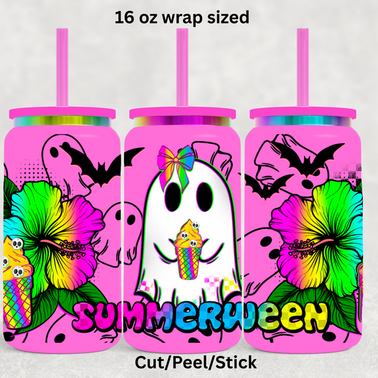 SummerWeen 4 UV  DTF 16 Oz wrap