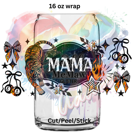 Tiger Mama UV  DTF 16 Oz wrap