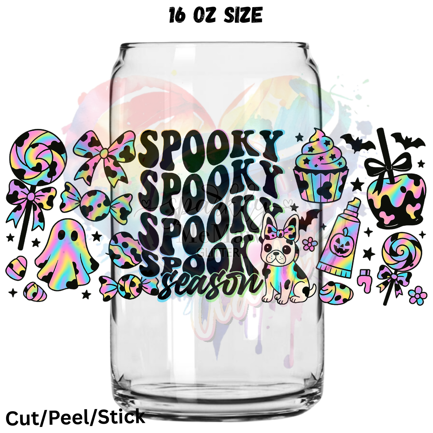 Spook Season UV  DTF 16 Oz wrap
