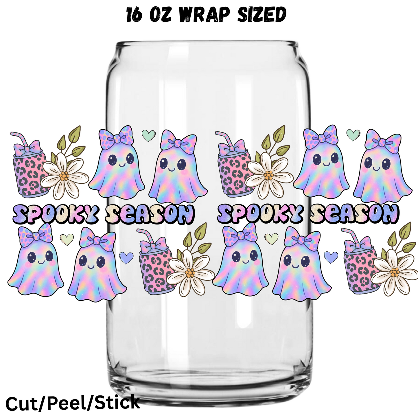 Spooky Season 11 UV  DTF 16 Oz wrap