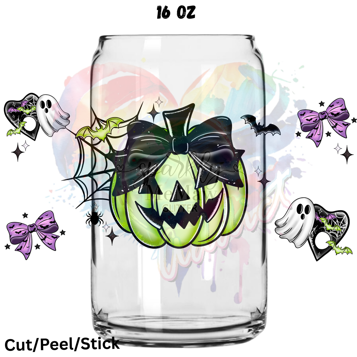 2 Halloween  UV  DTF 16 Oz wrap