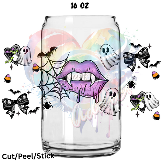 6 Halloween  UV  DTF 16 Oz wrap