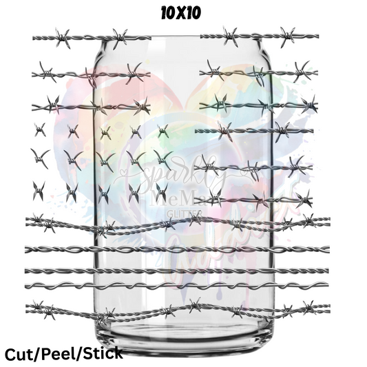 Assorted Barb Wire   UV DTF  Sheet 10x10 (Robin Design)