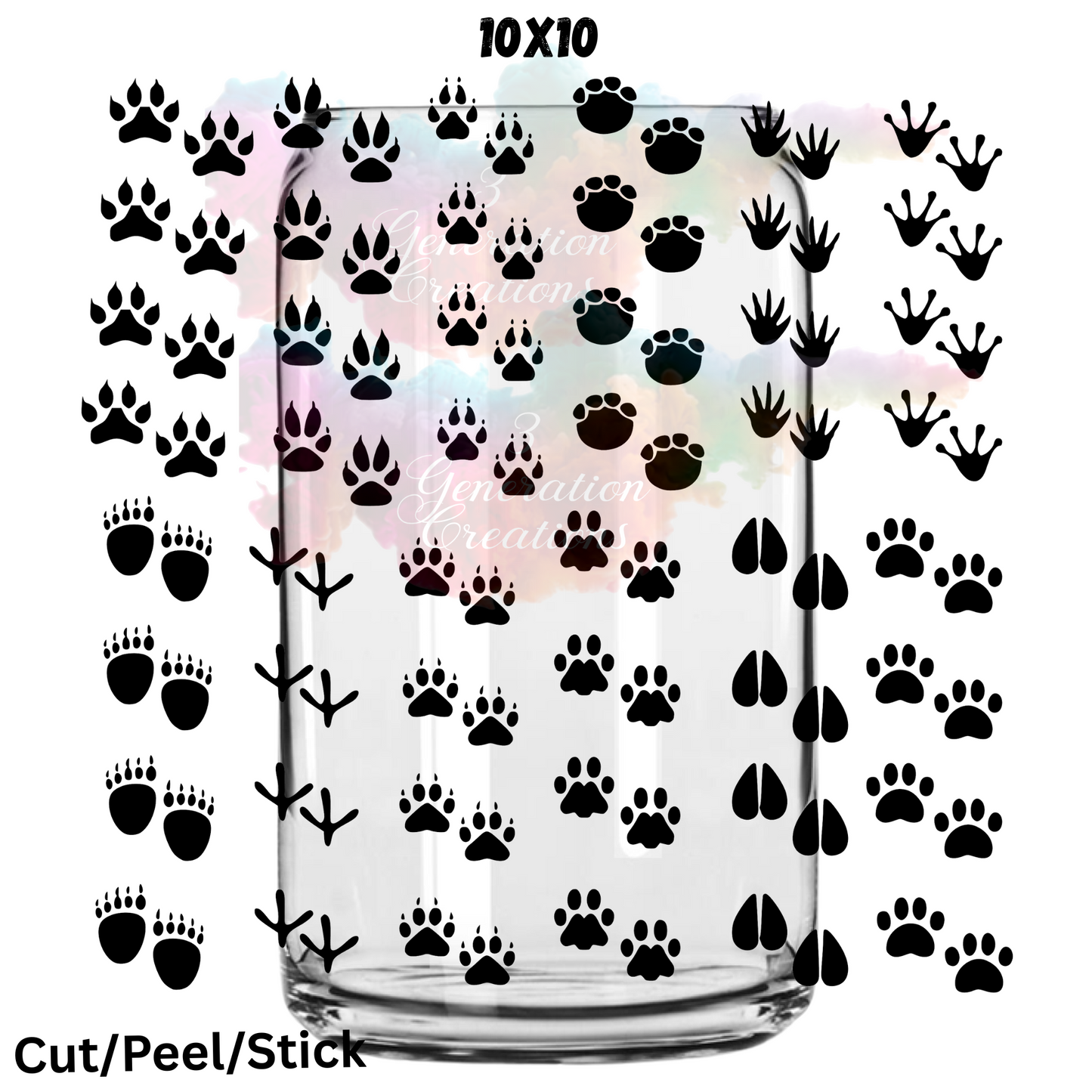 Variety Animal Prints  UV DTF  Sheet 10x10 (Robin Design)