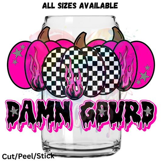 Damn Gourd UV DTF Decal (printed in width)