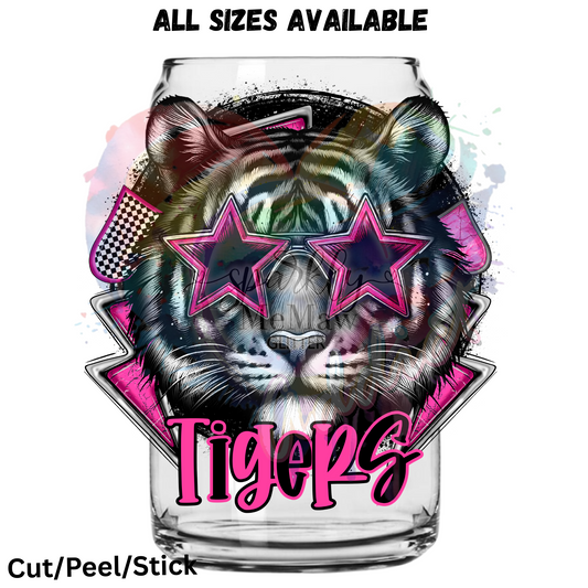 Tigers 9 mascot UV DTF Decal