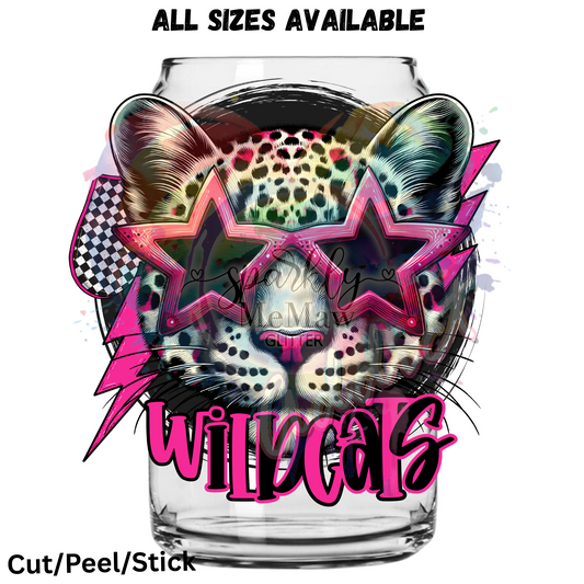 Wildcats 6 mascot UV DTF Decal