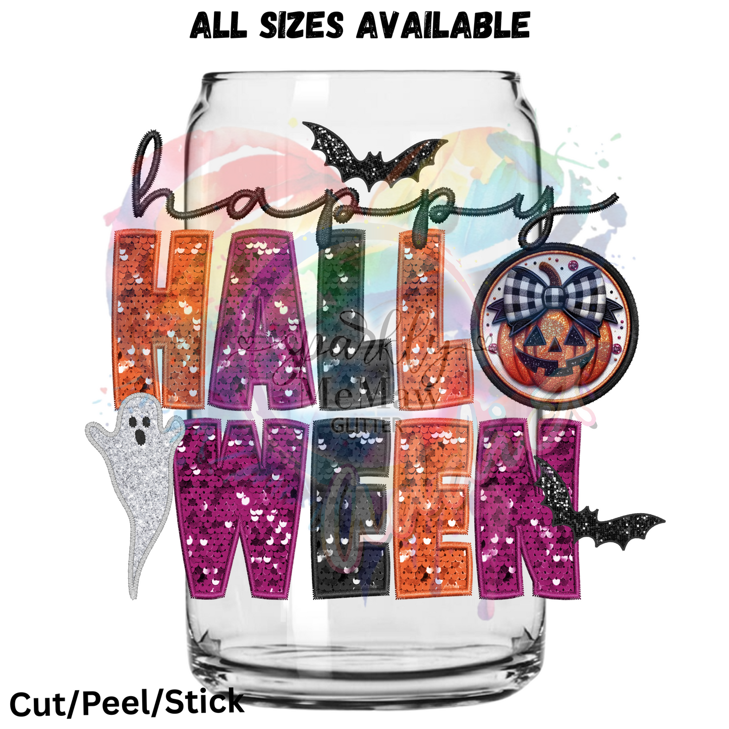 Happy Halloween 3  UV DTF Decal