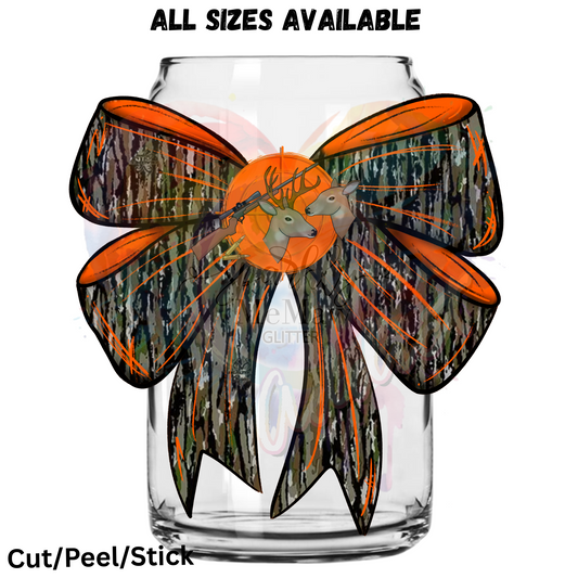 Camo Hunting Bow UV DTF Decal