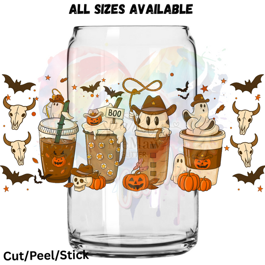 Sheriff Boo UV  DTF 16 Oz wrap