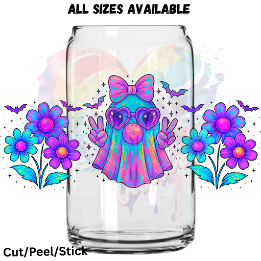Peace Ghosty  UV  DTF 16 Oz wrap