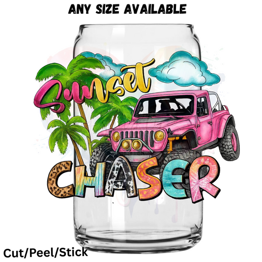 Sunset Chaser UV DTF Decal