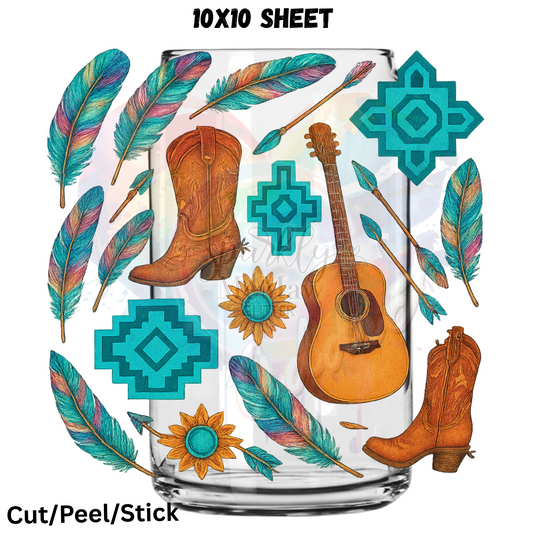 Western Element 2 UV DTF  Sheet 10x10