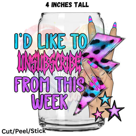 I'd like to unsubscribe UV DTF Decal 1$ Deal