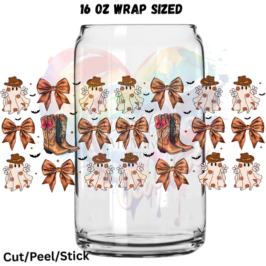 Western Boujee Ghost UV DTF 16 oz Wrap 1$ Deal