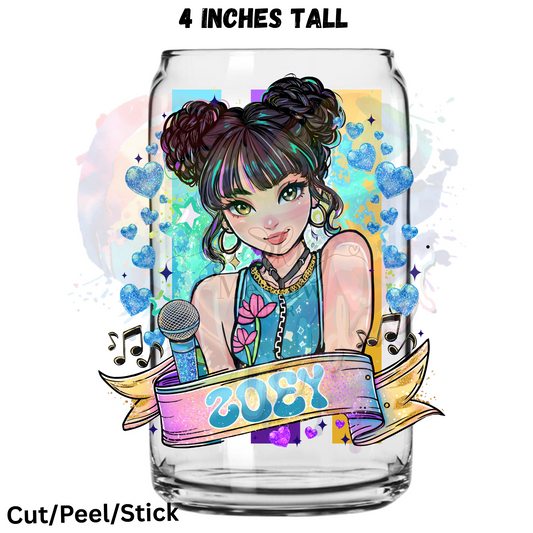 Zoey inspired UV DTF Decal 1$ Deal
