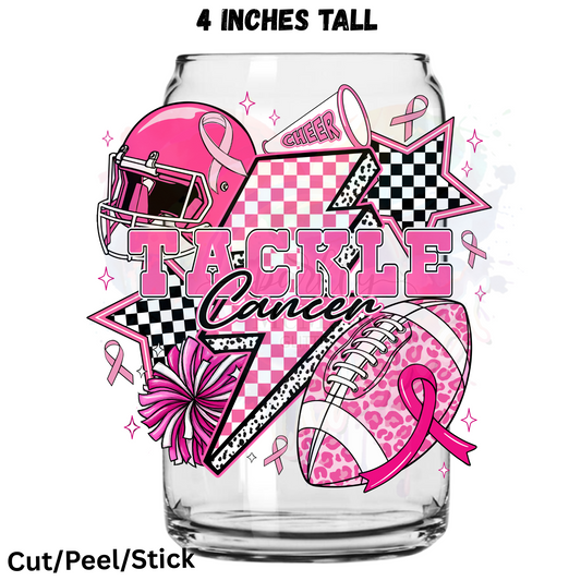 Tackle Cancer UV DTF Decal
