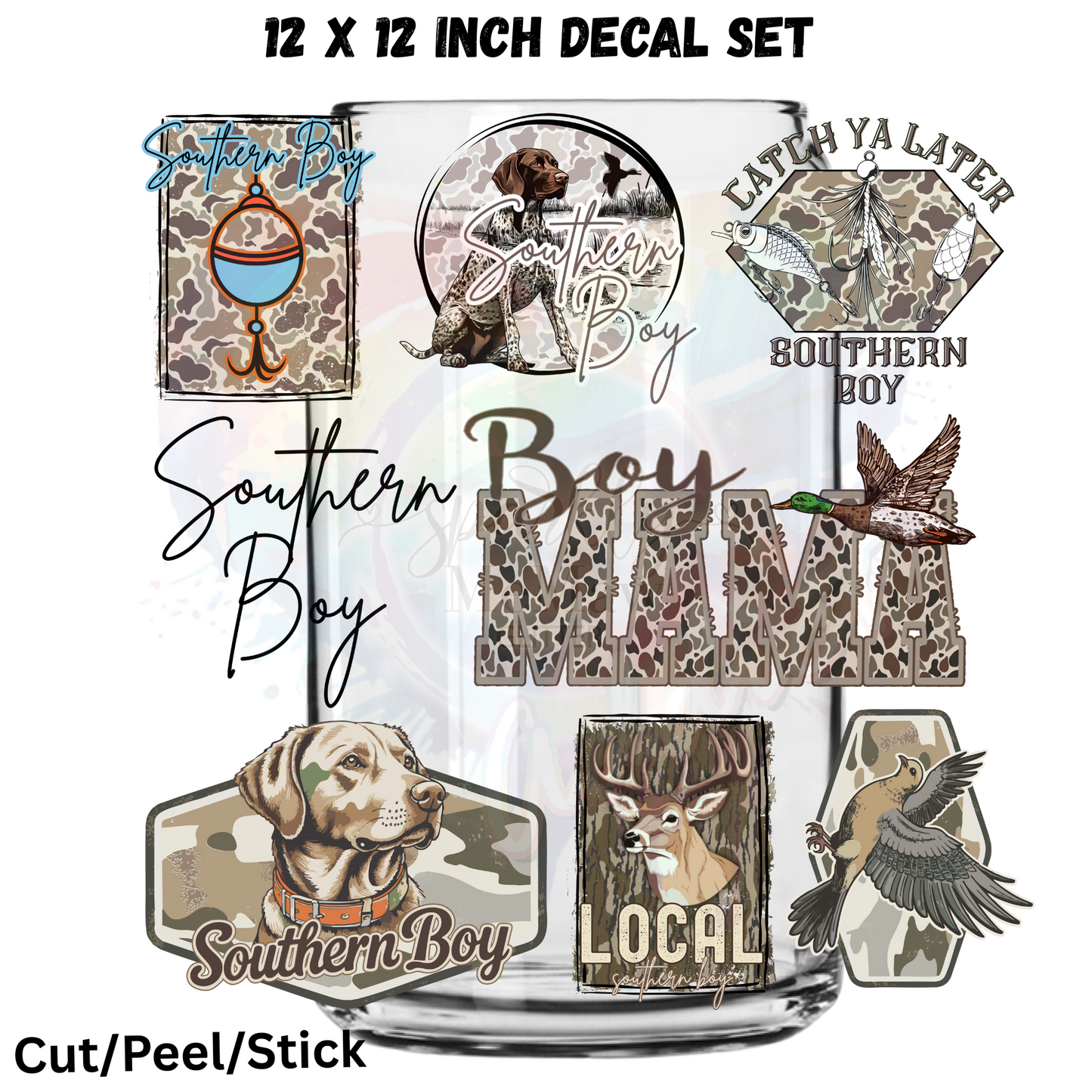 Southern Boy 1 Decal collection UV DTF Bundle