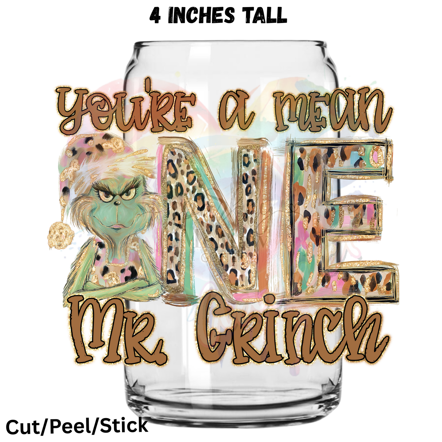 Grinch (1) UV DTF Decal