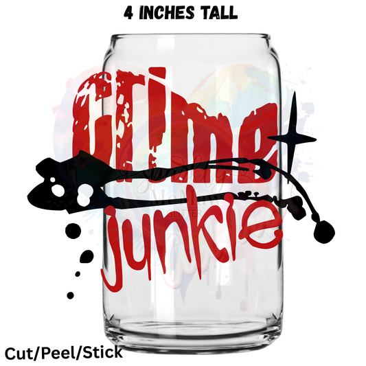 Crime Junkie 2 UV DTF Decal