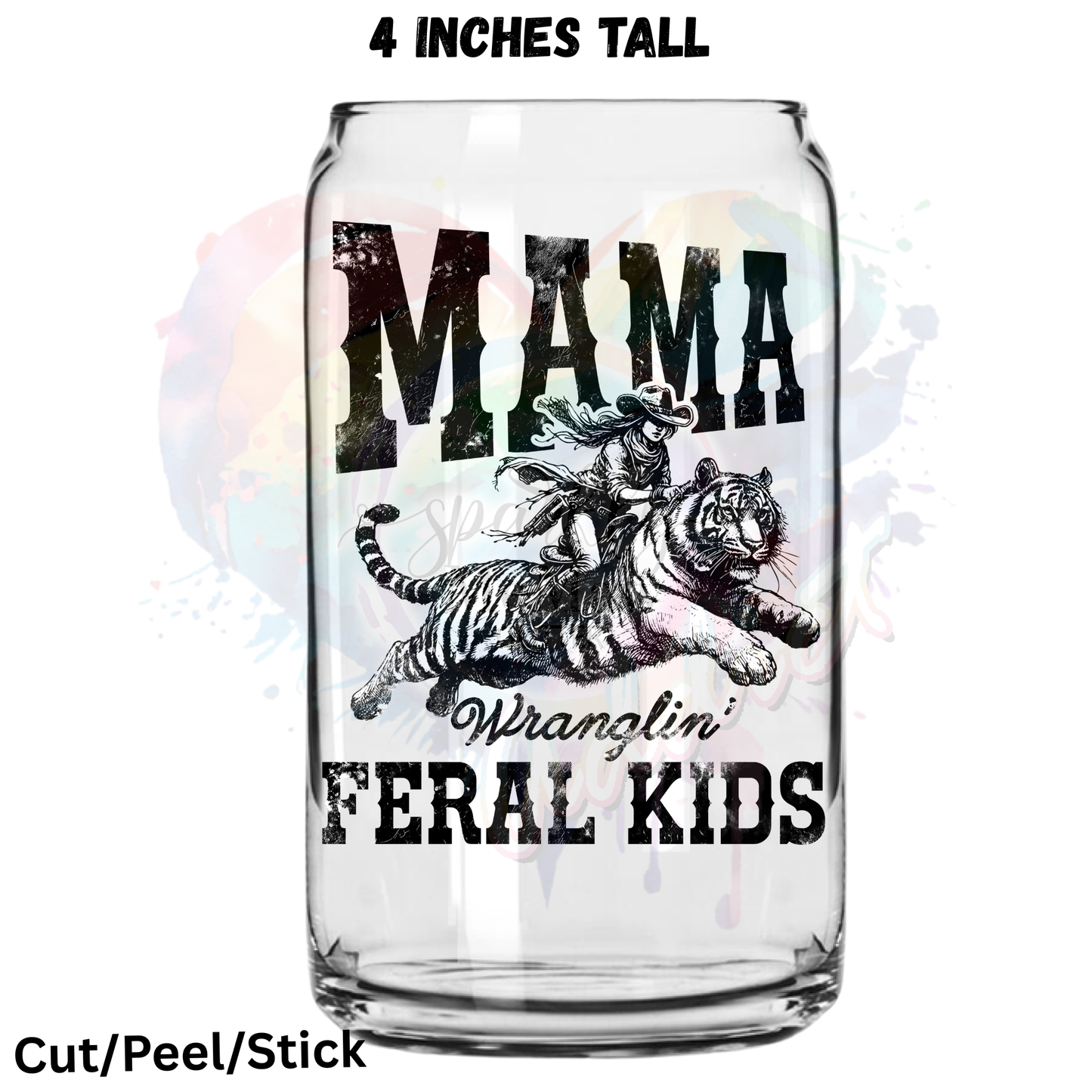 Wranglin mama UV DTF Decal