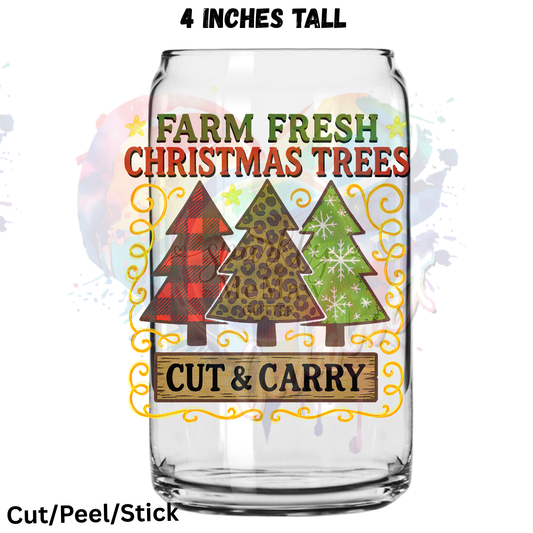 Farm Fresh Trees UV DTF Decal