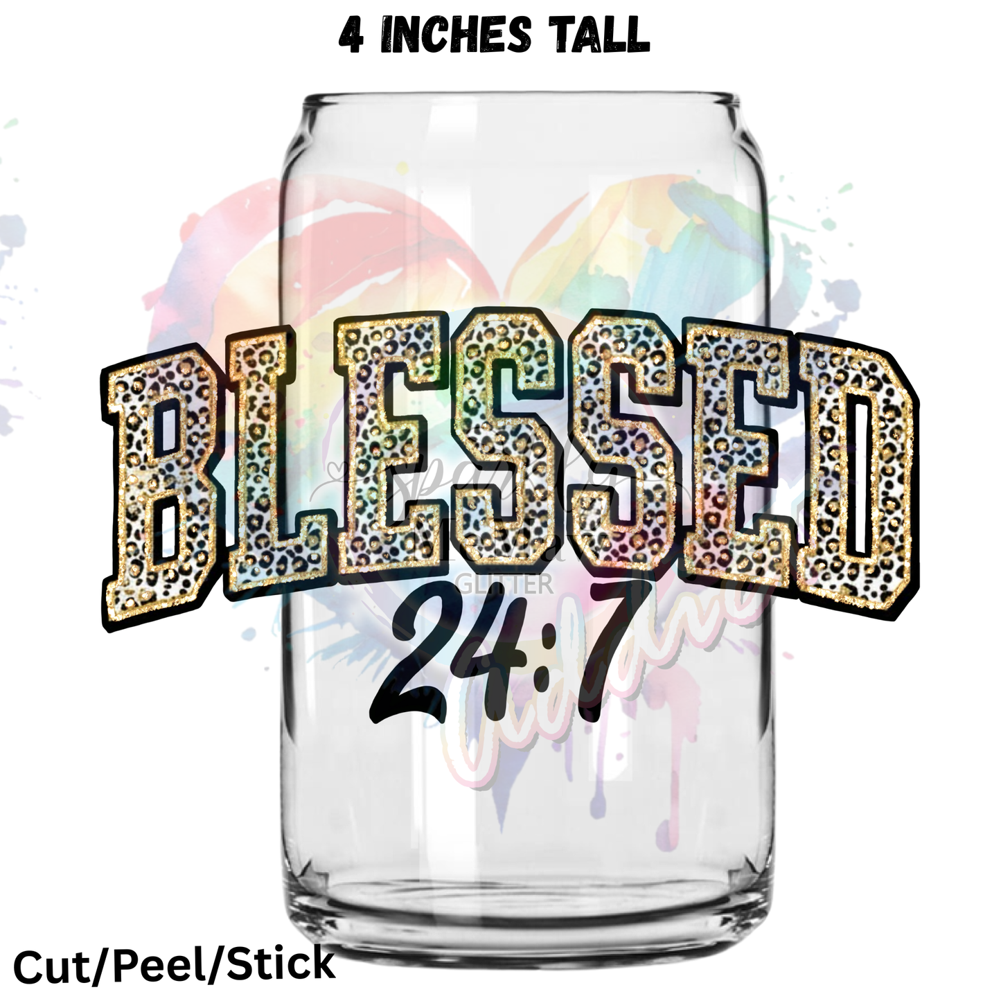 Blessed 24:7 UV DTF Decal