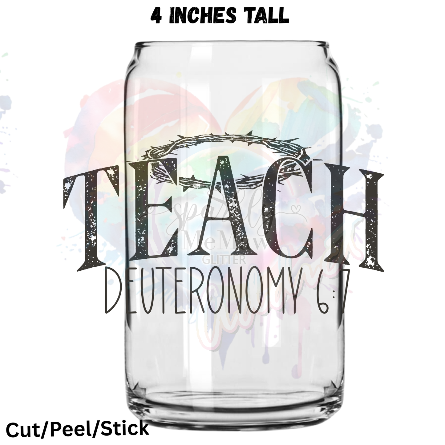 Teach 2 UV DTF Decal